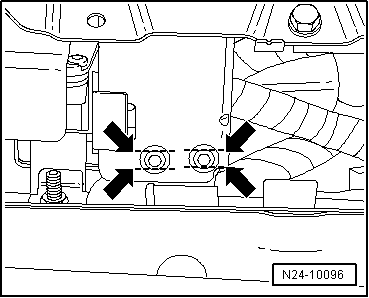 Calculateur du moteur -J623- avec boîtier de protection : dépose et repose