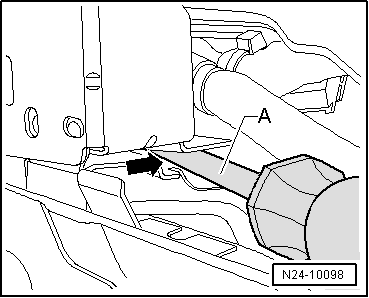 Calculateur du moteur -J623- avec boîtier de protection : dépose et repose