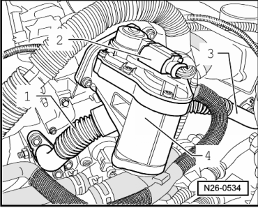 Soupape de recyclage des gaz N18 : dépose et repose