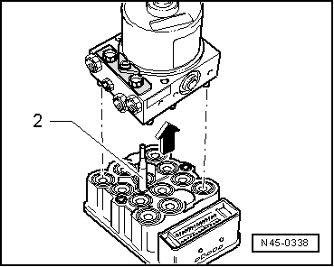 Calculateur : dévissage de l'unité hydraulique