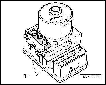 Calculateur : dévissage de l'unité hydraulique