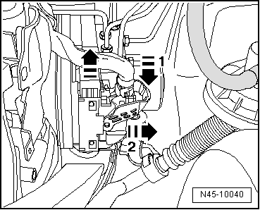 Calculateur et unité hydraulique : dépose