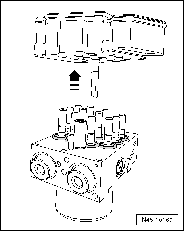 Calculateur : dévissage de l'unité hydraulique