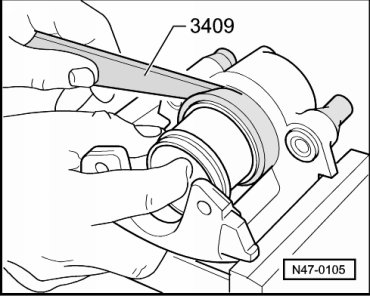 Piston d'étrier de frein FS III : dépose et repose