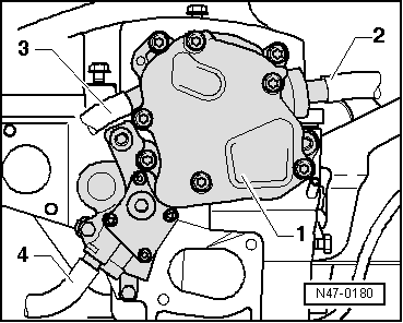 Pompe à vide de servofrein (véhicules à moteur diesel) : vue d'ensemble