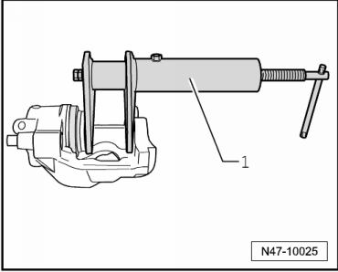 Piston d'étrier de frein FN 3 : dépose et repose