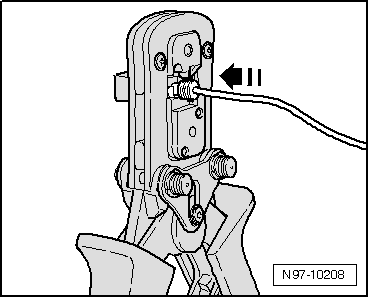Câbles de section allant jusqu'à 0,35 mm2 : réparation