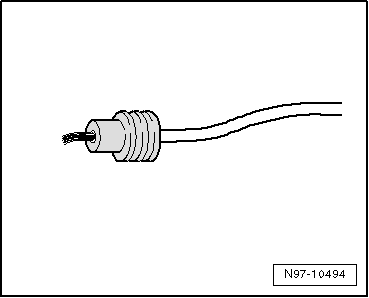 Câbles de section allant jusqu'à 0,35 mm2 : réparation