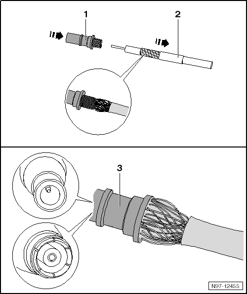 Kit de réparation du câble d'antenne VAS 6720