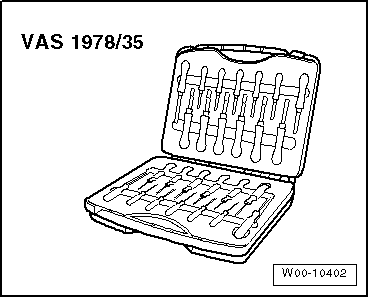 Jeu d'outils de déverrouillage -VAS 1978/35-