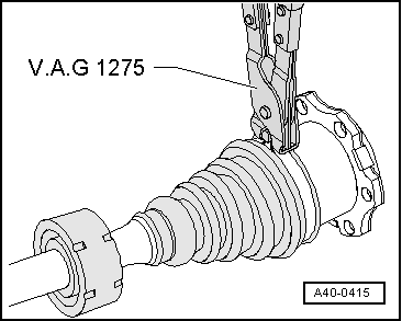 Demi-arbre de roue avec joint tripode AAR3300i : désassemblage et réassemblage