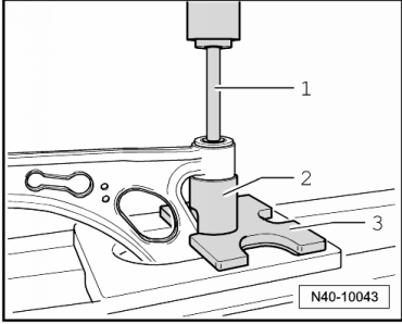 Patin métal-caoutchouc de bras de suspension : remplacement