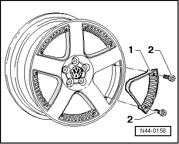 Roues en alliage léger avec éléments décoratifs amovibles