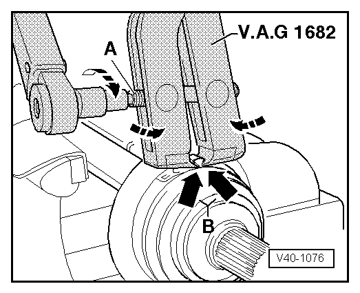 Demi-arbre de roue avec joint homocinétique VL107 (emmanché) : désassemblage et réassemblage