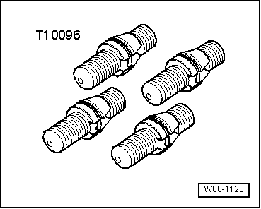 Bras de suspension avec palier de fixation : dépose et repose (du côté gauche sur les véhicules à boîte automatique ou à boîte DSG à double embrayage)