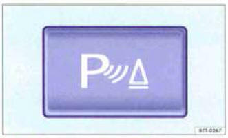 Fig. 134 Dans la console centrale : touche d'octivation ou do dosèctivation du