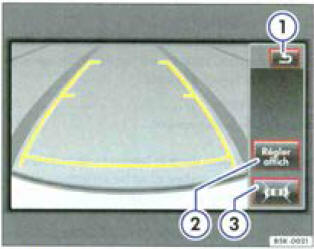 Fig. 141 Affichage de la caméra de recul