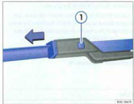 Fig. 166 Remplacement des balan d'essura glace avant.