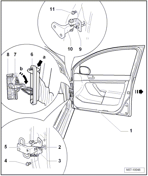 Porte : dépose et repose