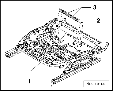 Kit de réparation pour dispositif de détection d'occupation du siège : pose (véhicules avec sièges à réglage électrique)