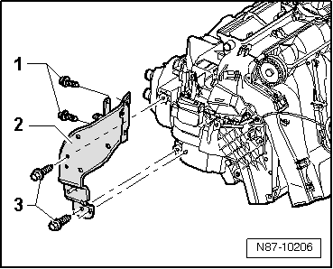 Servomoteur de volet de mélange d'air gauche -V158- : dépose et repose