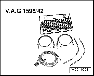 Bornage des connecteurs multibroches A, B et C situés au dos du calculateur de Climatronic -J255