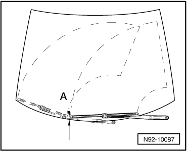 Position de repos des balais d'essuie-glace : réglage