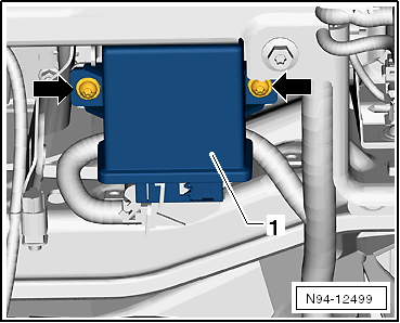 Calculateur de réglage du site des projecteurs -J431- : dépose et repose, USA et Canada