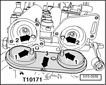 Chaîne de distribution et chaîne d'entraînement de la pompe à huile : dépose et repose (lettres-repères moteur BAG, BLP et BLF)